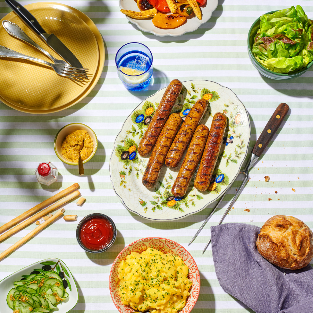 La saucisse du futur :   Planted lance planted.bratwurst