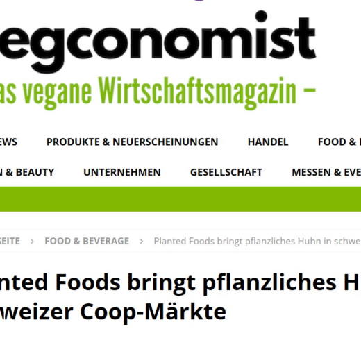 Planted Les aliments apportent le poulet végétal sur les marchés Coop suisses